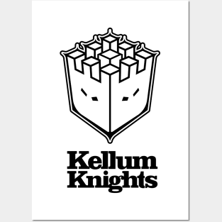 Kellum Knights Badge Black Print Posters and Art